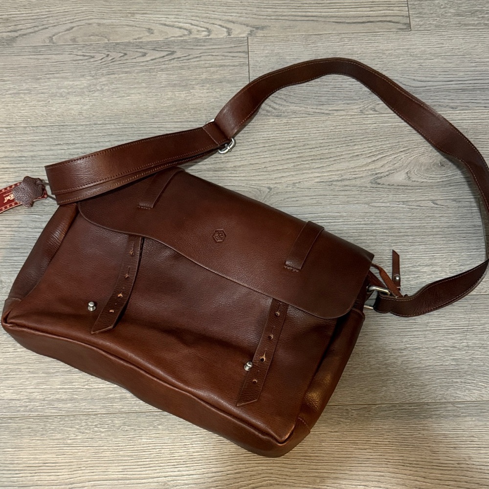 Brown Leather Men's Bag